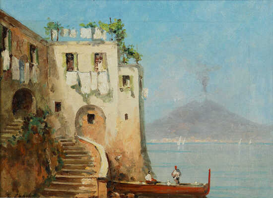 Лапшин Георгий Александрович. Вид на Везувий